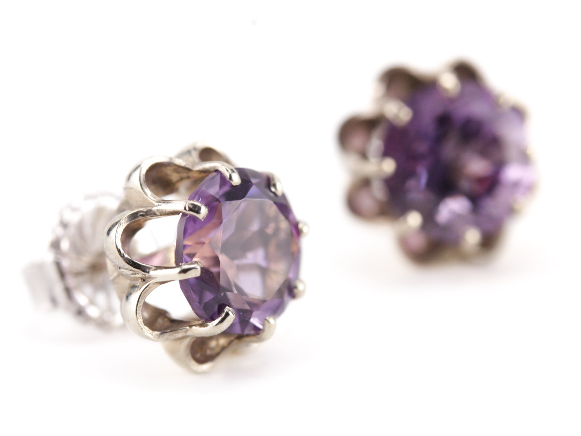 The MSJ Grace Amethyst Earrings