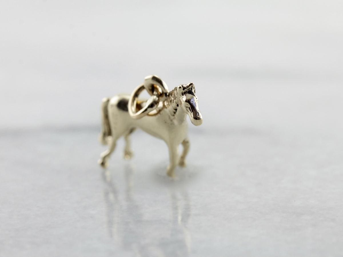 Sweet Standing Horse Charm or Layering Pendant