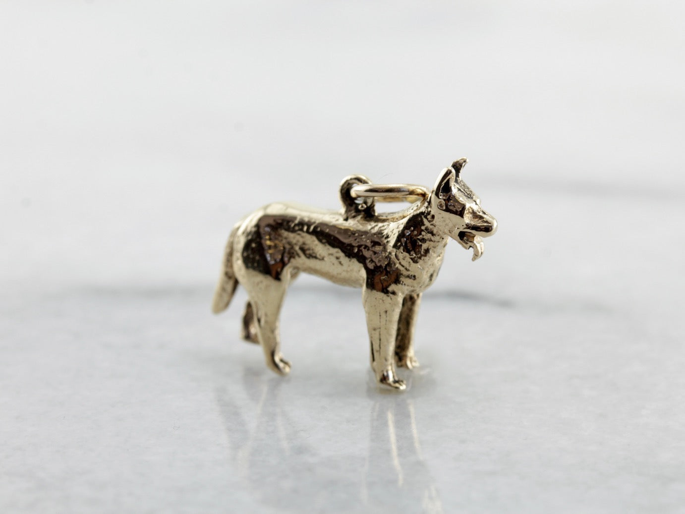 German Shepherd Dog Charm or Layering Pendant