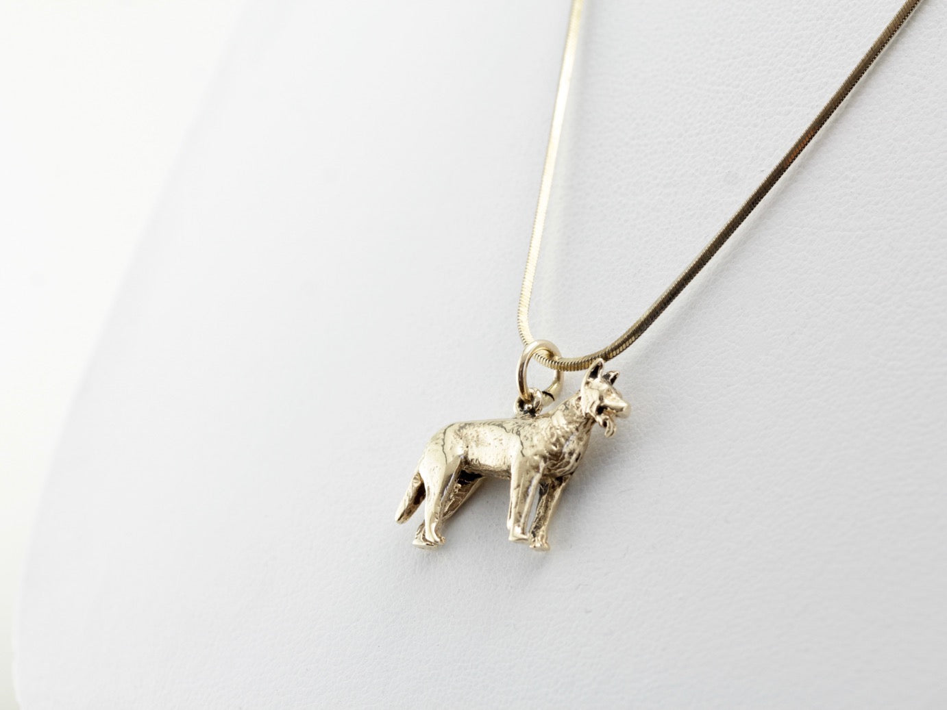 German Shepherd Dog Charm or Layering Pendant