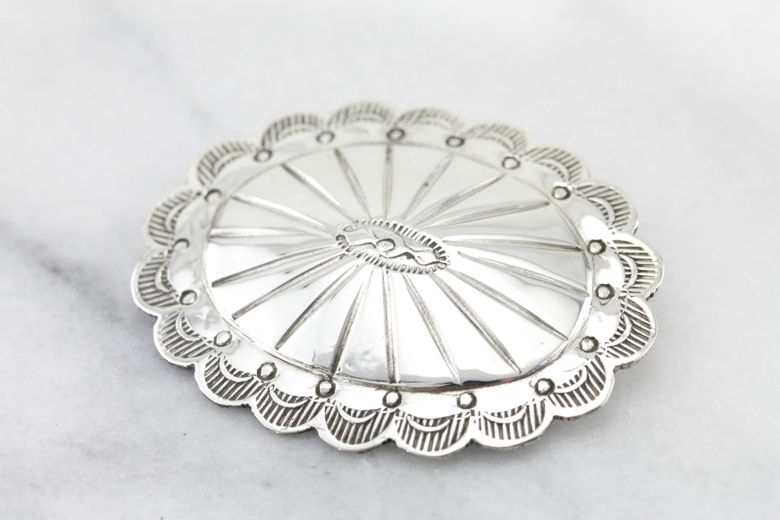 Vintage Sterling Silver Southwest Style Brooch