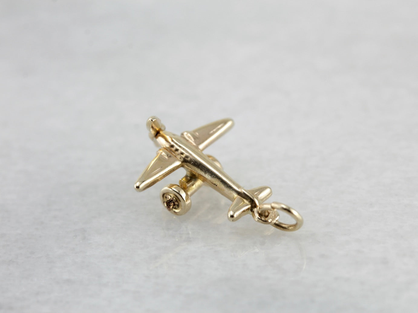 Little Airplane Charm or Layering Pendant