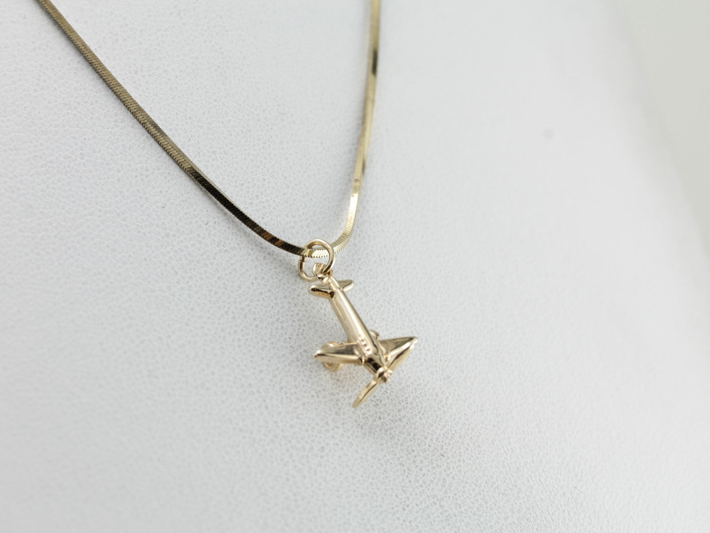 Little Airplane Charm or Layering Pendant