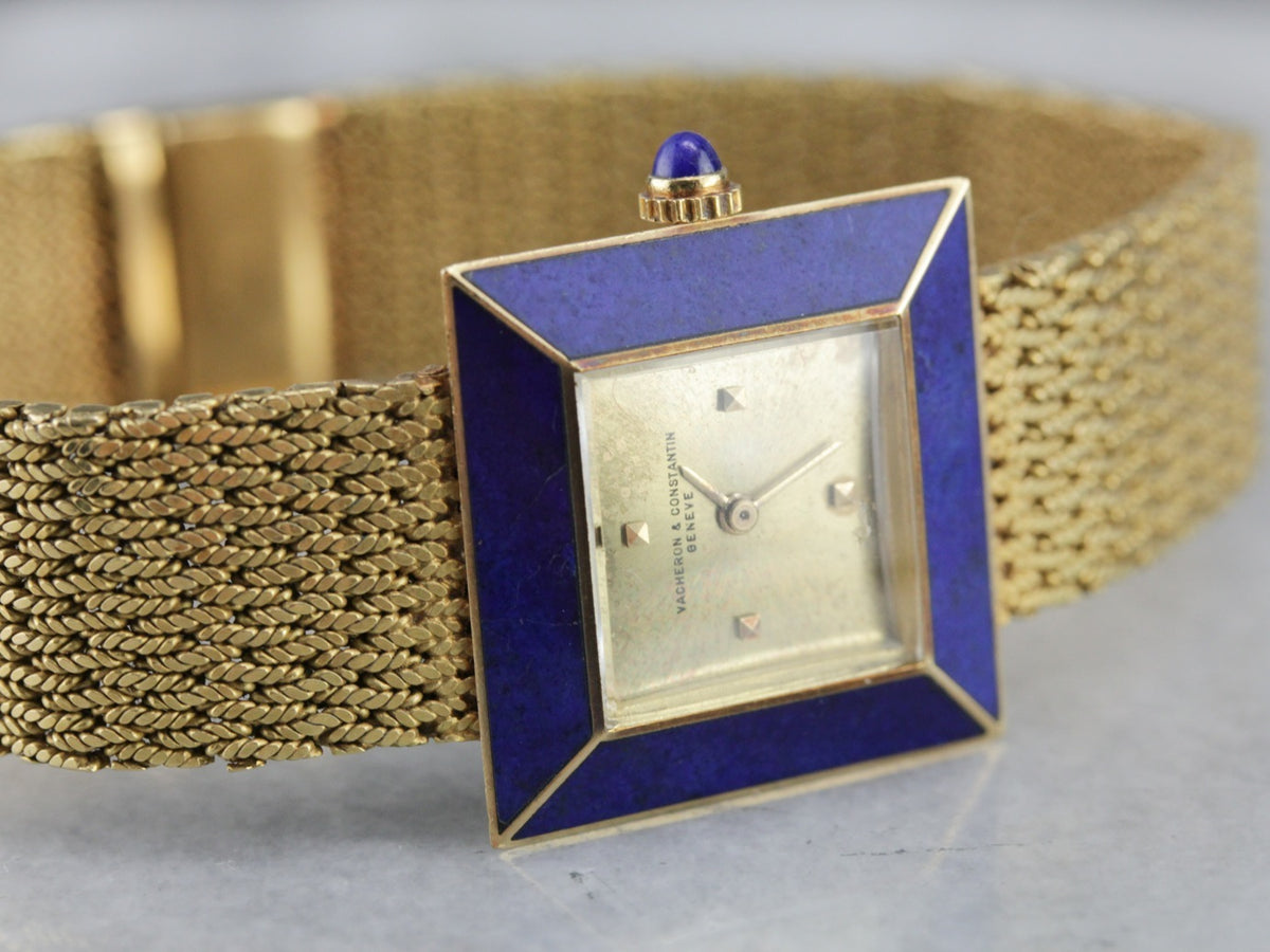 Vintage Vacheron &amp; Constantin Modernist Gold Wrist Watch