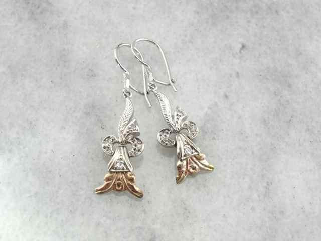 Diamond Drop Earrings from Retro Era Jewelry