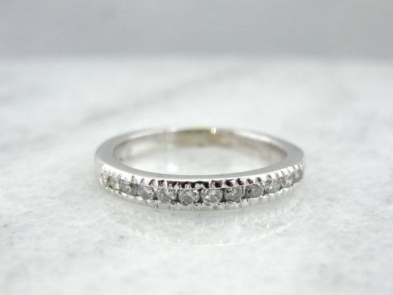 Classic White Gold Diamond Wedding Band