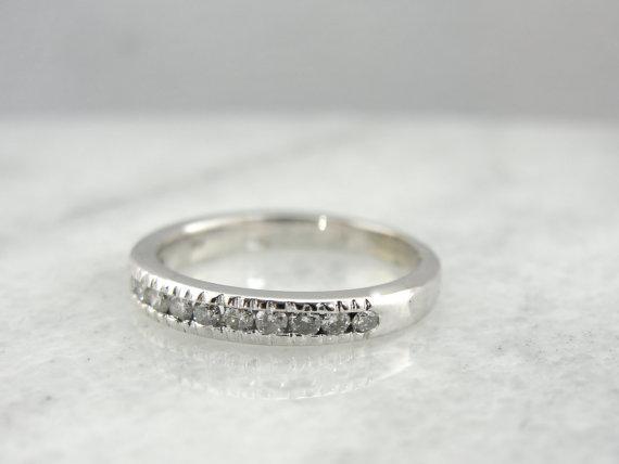 Classic White Gold Diamond Wedding Band