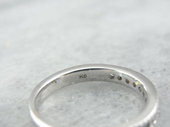 Classic White Gold Diamond Wedding Band