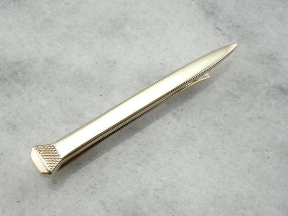 Fine Gold, Golf Tee Tie Clip