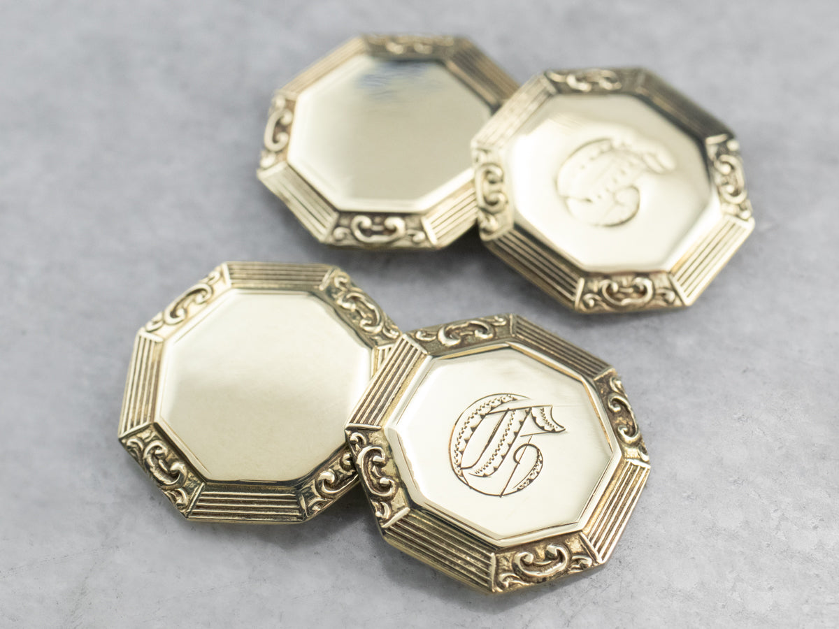 Old English "G" Monogrammed Cufflinks