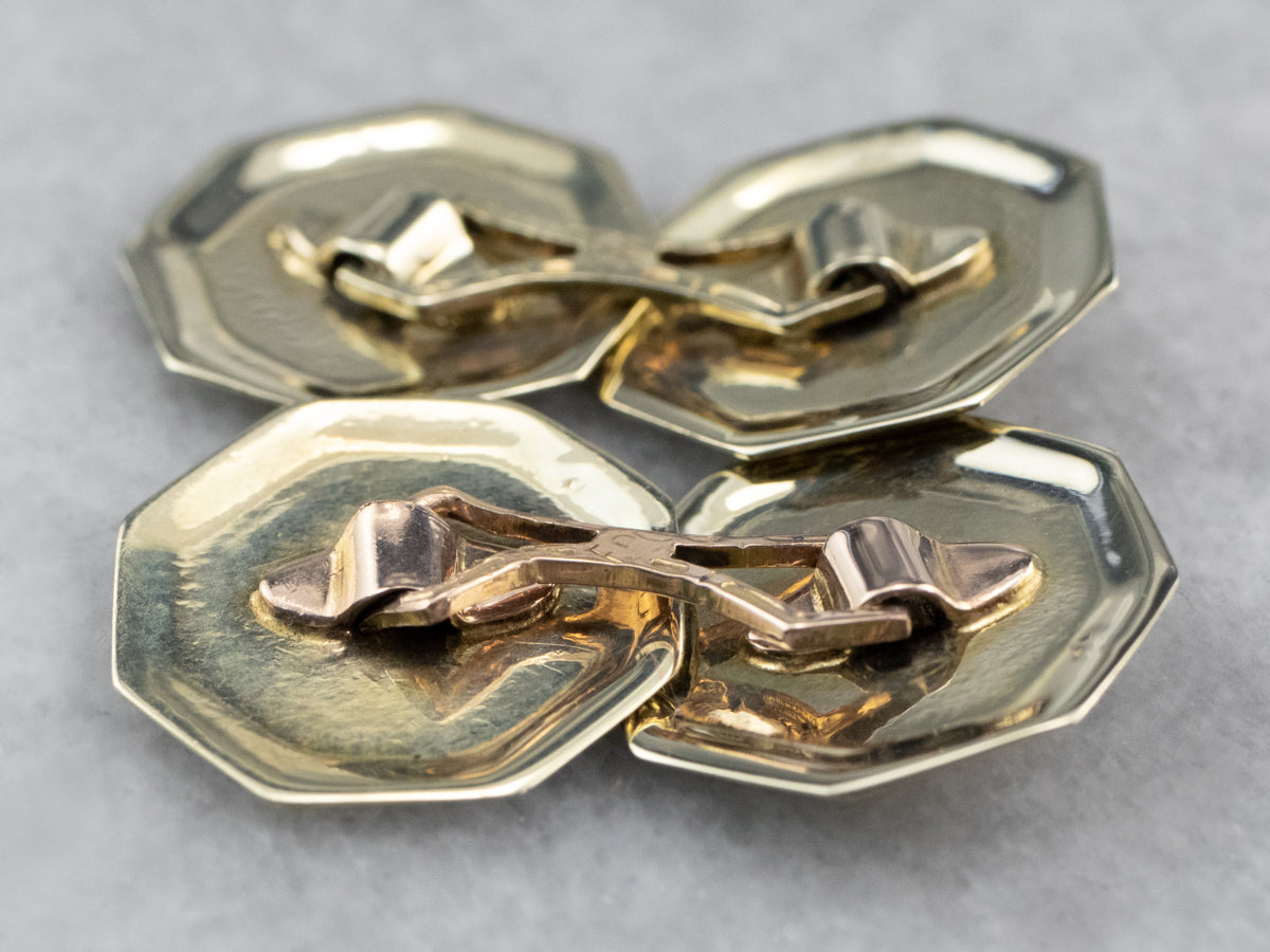 14K Gold Monogrammed Cufflinks