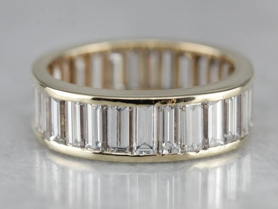 Modern Baguette Diamond Eternity Band