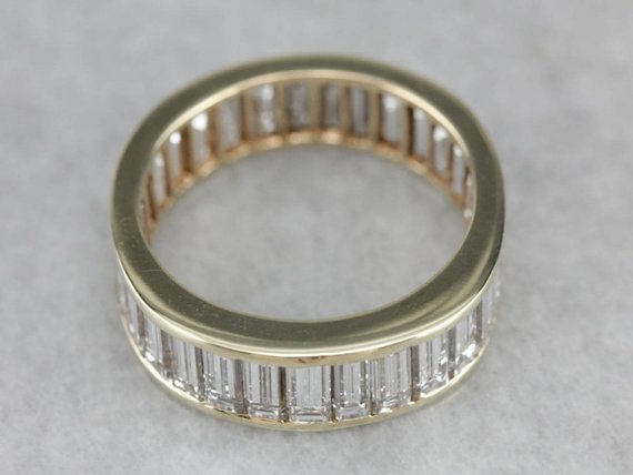 Modern Baguette Diamond Eternity Band