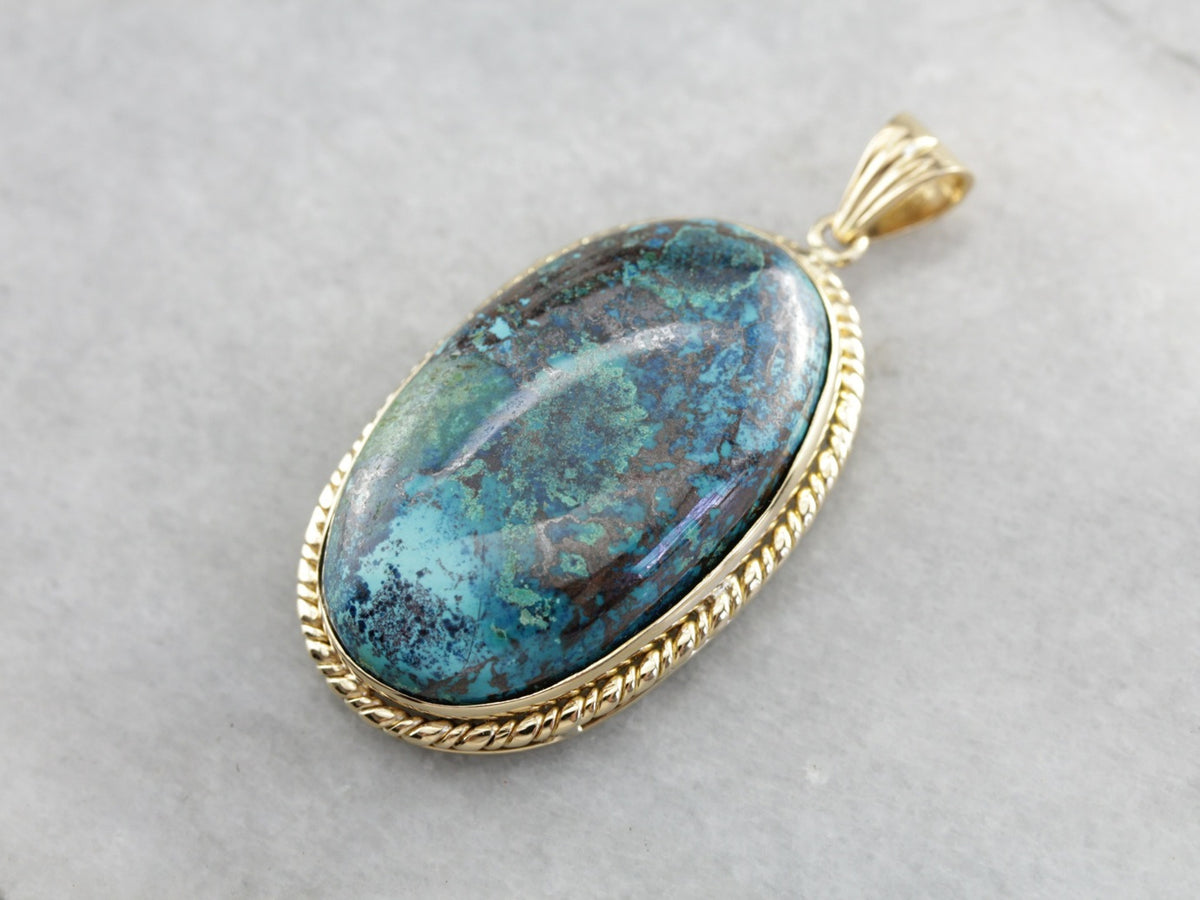 Earthy Chrysocolla Pendant