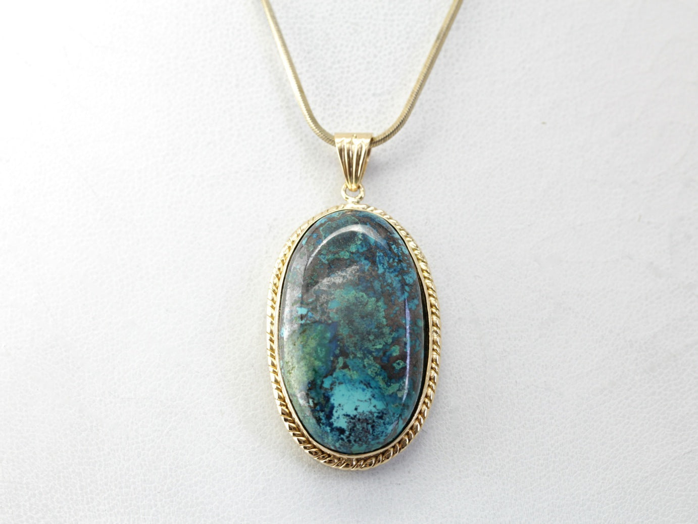 Earthy Chrysocolla Pendant