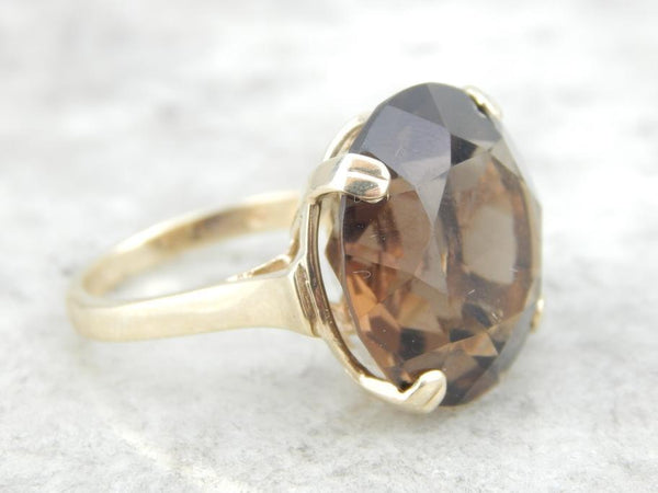 Vintage Vendome Smoky Quartz Cocktail Ring Sizes offers 5-7