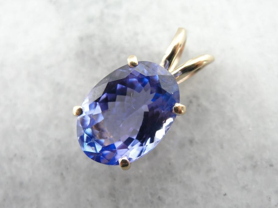 Bold and Beautiful Tanzanite Pendant with Shades of Indigo